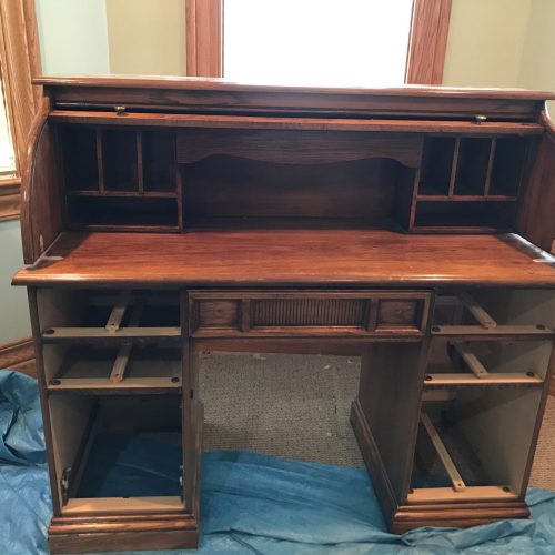 Commission Roll Top Desk and Book Case